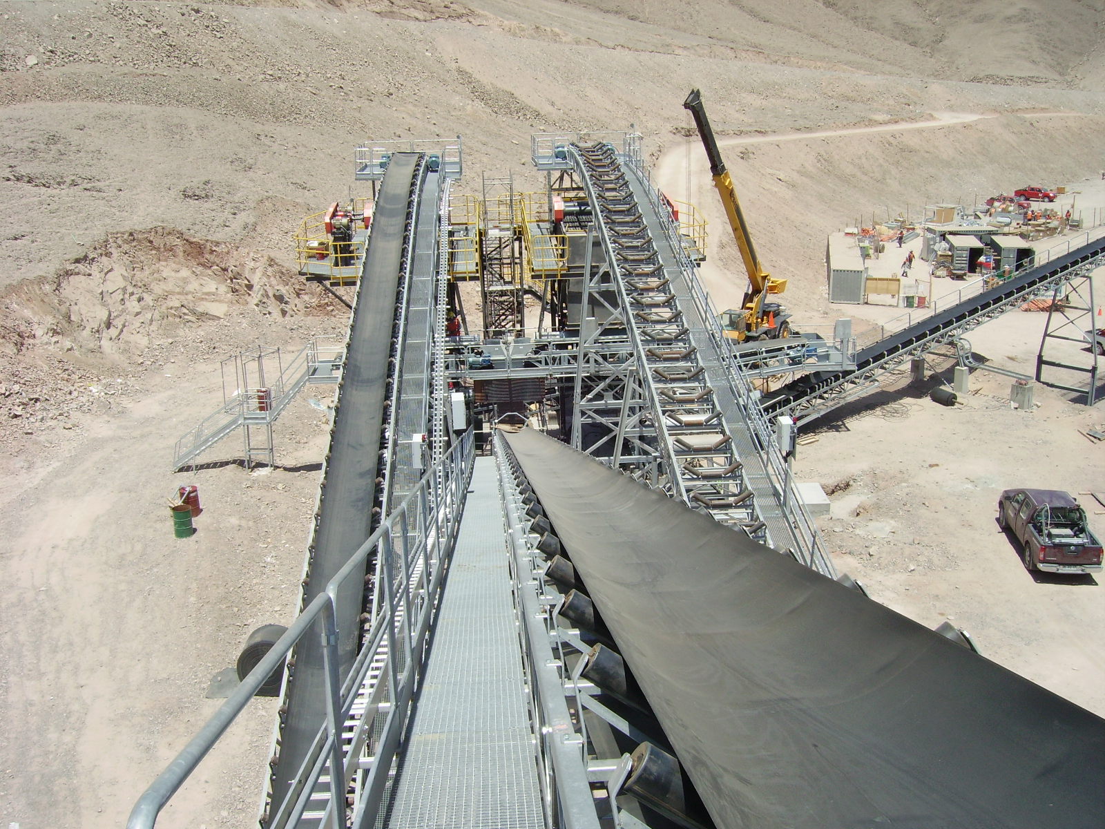 liaison convoyeurs à bande