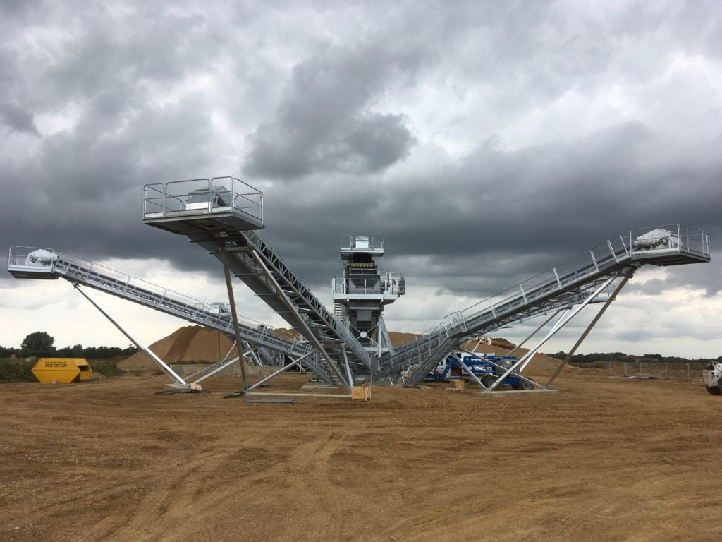 convoyeurs à bande de stockage