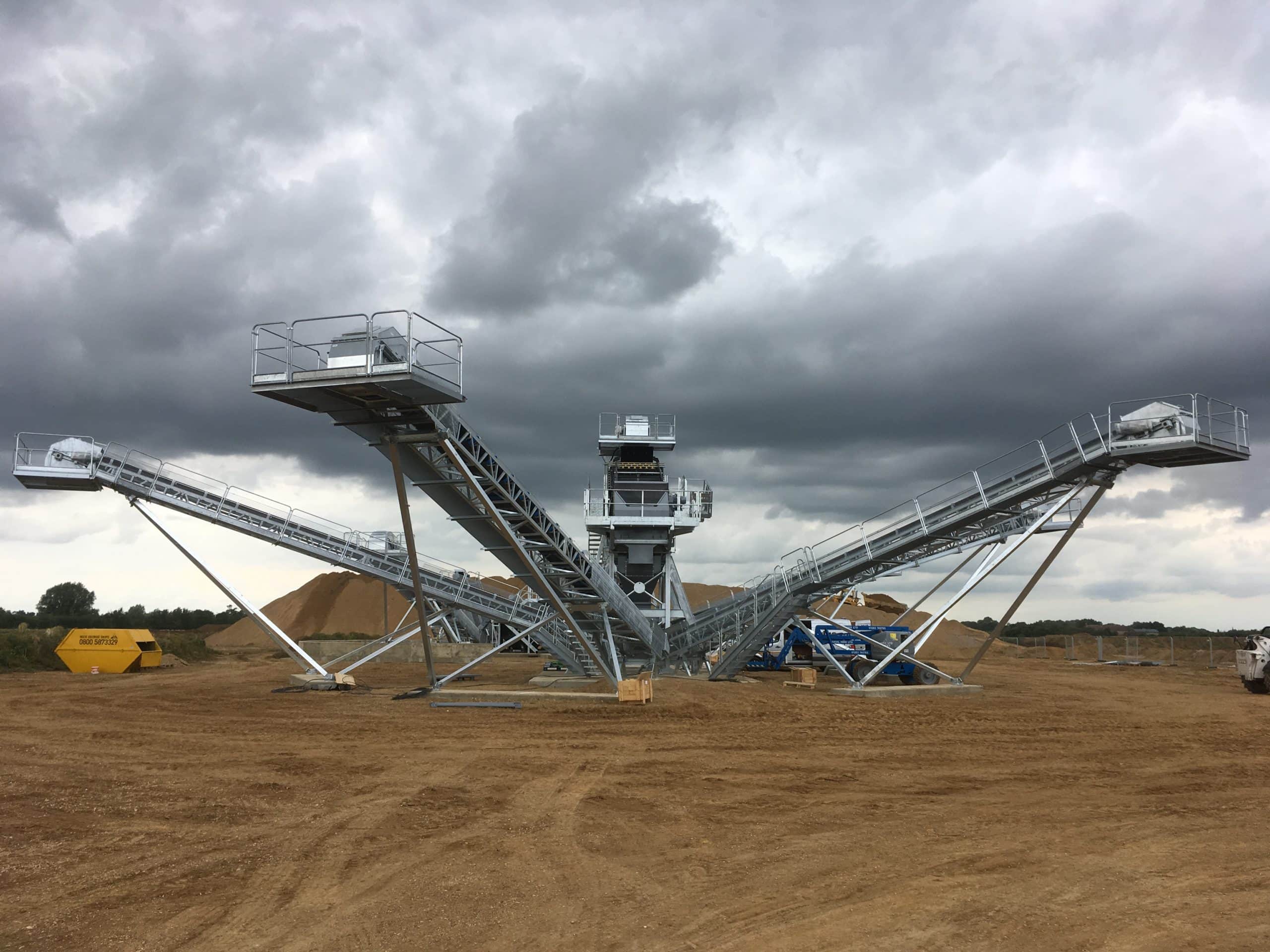 convoyeurs à bande de stockage